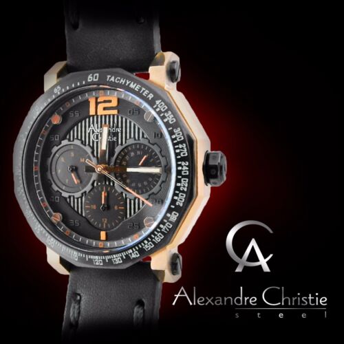 Alexandre Christie 6373BF Damen Sport Armbanduhr 37 mm VX3J Etui Lederarmband - Bild 2 von 8