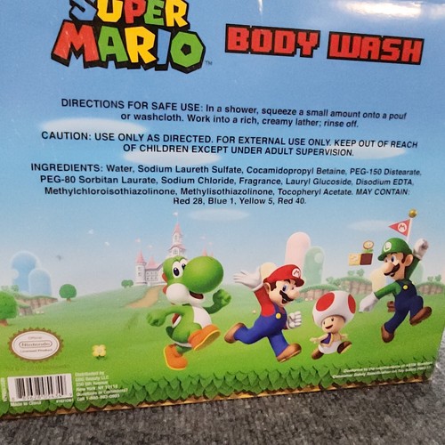 Super Mario 3-Piece Body Wash Gift Set 1/4 Full Containers w/ Box - Picture 9 of 14