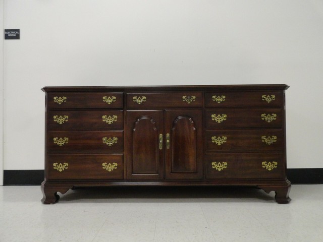 Vintage Ethan Allen Solid Cherry Lowboy Dresser For Sale Online Ebay