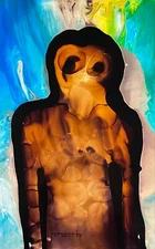 Jose Tonito Original art painting.Organic realism.SOME Body 2.Surreal figure