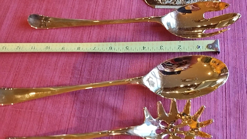 5-pc International Silver Gold SIMPLICITY Flatware Server Set Cake Pasta Salad - Video 1 of 1