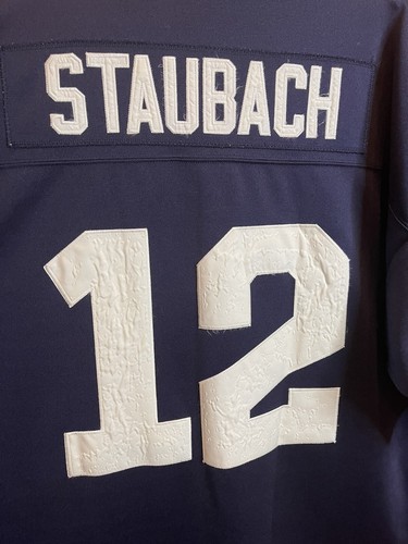 Mitchell & Ness 1971 Roger Staubach Dallas Cowboys Jersey Adult Size 48 NavyBlue - Picture 17 of 19