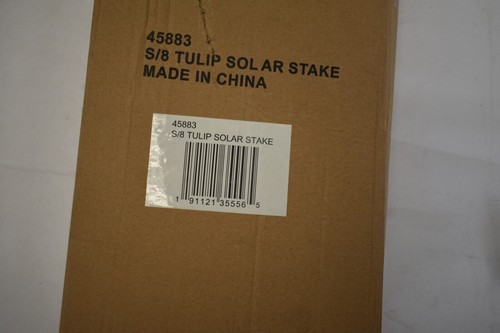 Set of 8 Solar Powered Light Up Tulip Garden Parth Stakes 45883 S/8 - Picture 5 of 5
