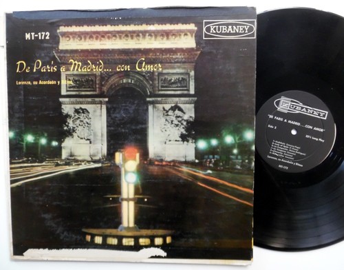 LORENZO su Acordeon y Ritmo DE PARIS A MADRID con AMOR Kubaney MT-172 Cuba press - Imagen 1 de 2