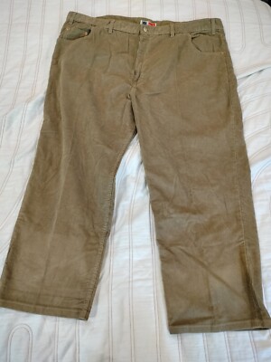 Arizona Jean NEW Men's Corduroy Bootcut Pants Khaki Size 50 x 28