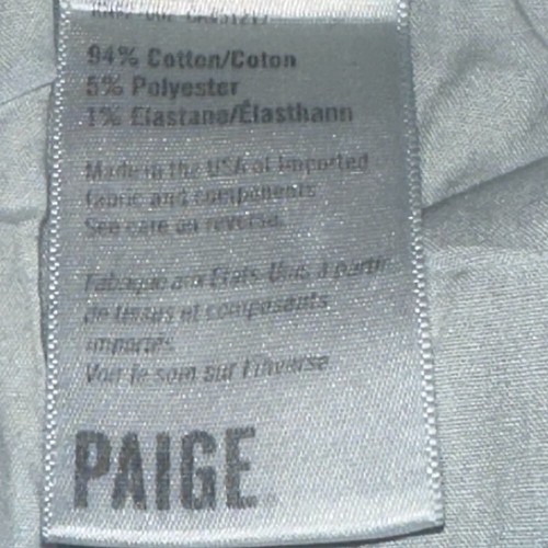 PAIGE Denim Hoxton Ankle Peg Rosemont Patch Jeans Size 30 - Picture 11 of 11