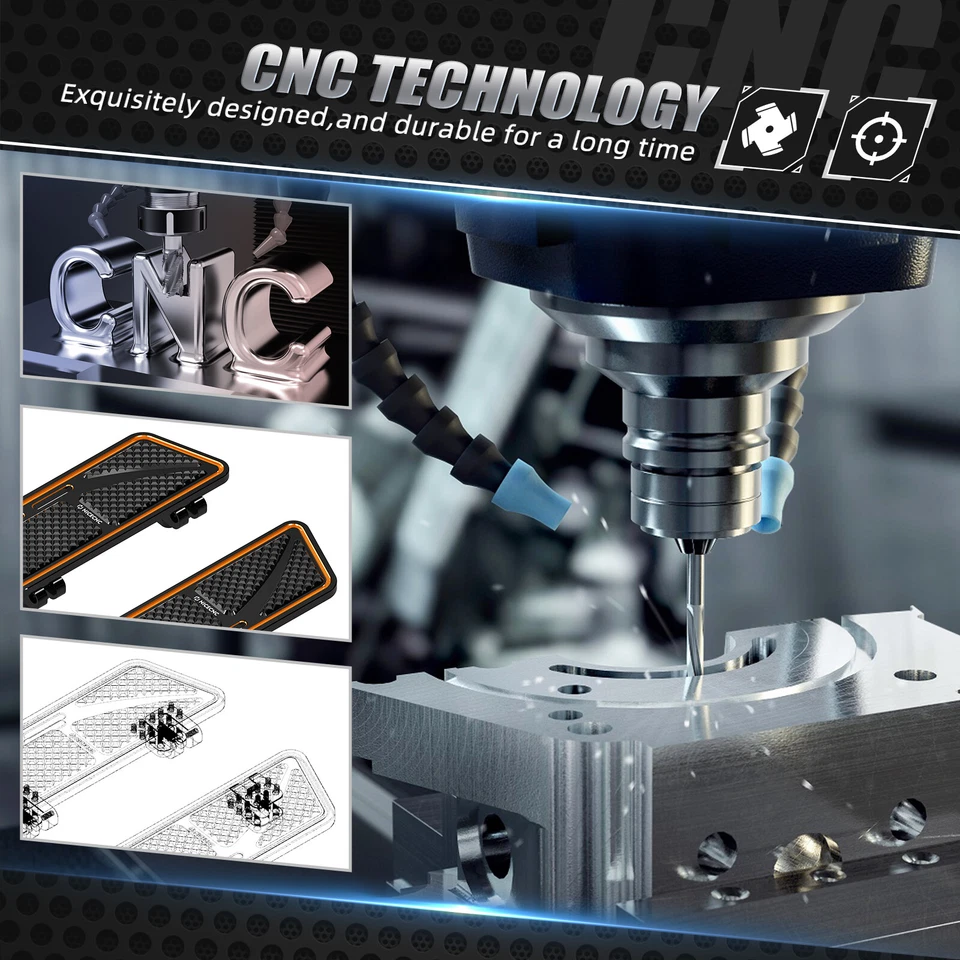 Rider Driver Footboards Floorboard For Harley Road Glide Ultra FLTRU FLTRK FLTR - Image 3 of 4