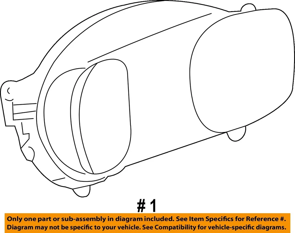 Used Speedometer Gauge fits: 2013 Chevrolet Equinox US market w/o lane departure Foto 4 de 4