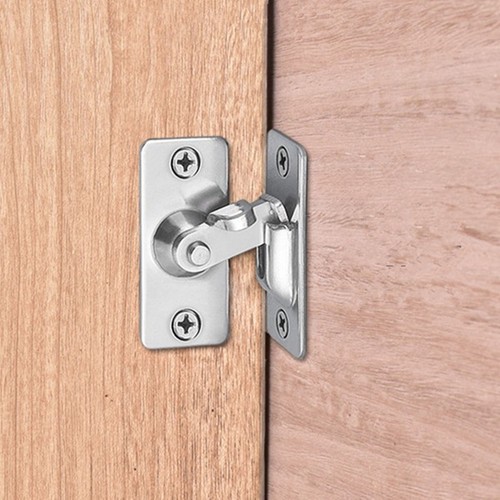 1 PC 90 Degree Stainless Steel Latch Safety Right Angle Sliding Door Lock - Picture 7 of 10