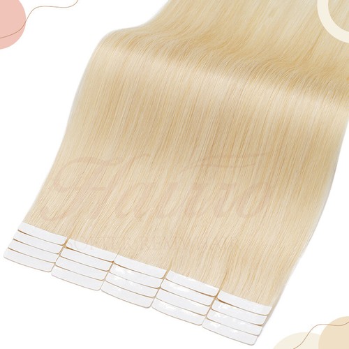 Nastro per capelli russi 100% Remy in extension capelli umani veri spesso doppio disegno - Foto 15 di 57