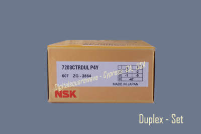   NSK 7208CTRDULP4Y Abec-7 Super Precision Spindle Bearings. ( Set of Two )
