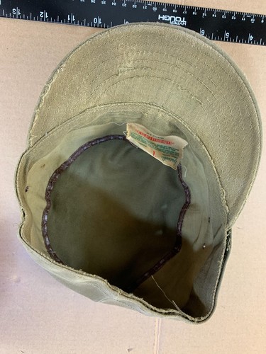 Vintage 50's Antique Fidel Castro Louisville Spring Up Army Military Hat Cap 7 - Picture 3 of 8