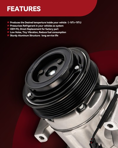 A/C Compressor For Nissan Maxima 2009 2010 2011-2013 Pathfinder 2013-2014 3.5L - Picture 5 of 17