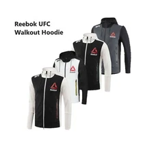 Reebok Men's X UFC FK Walkout Full Zip Long Sleeve Hoodie Jacket Tag-less NEW