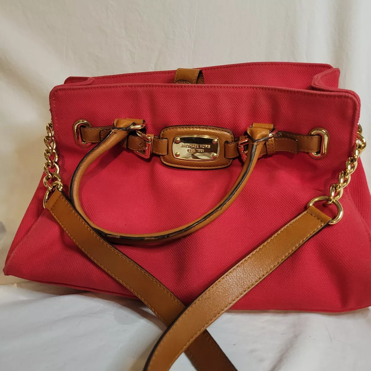 Michael kors purse clearance with red straps
