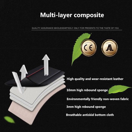 Funda Asiento Delantero Coche Cuero Negro Alfombrilla Silla Cojín Interior Accesorios - Imagen 7 de 13