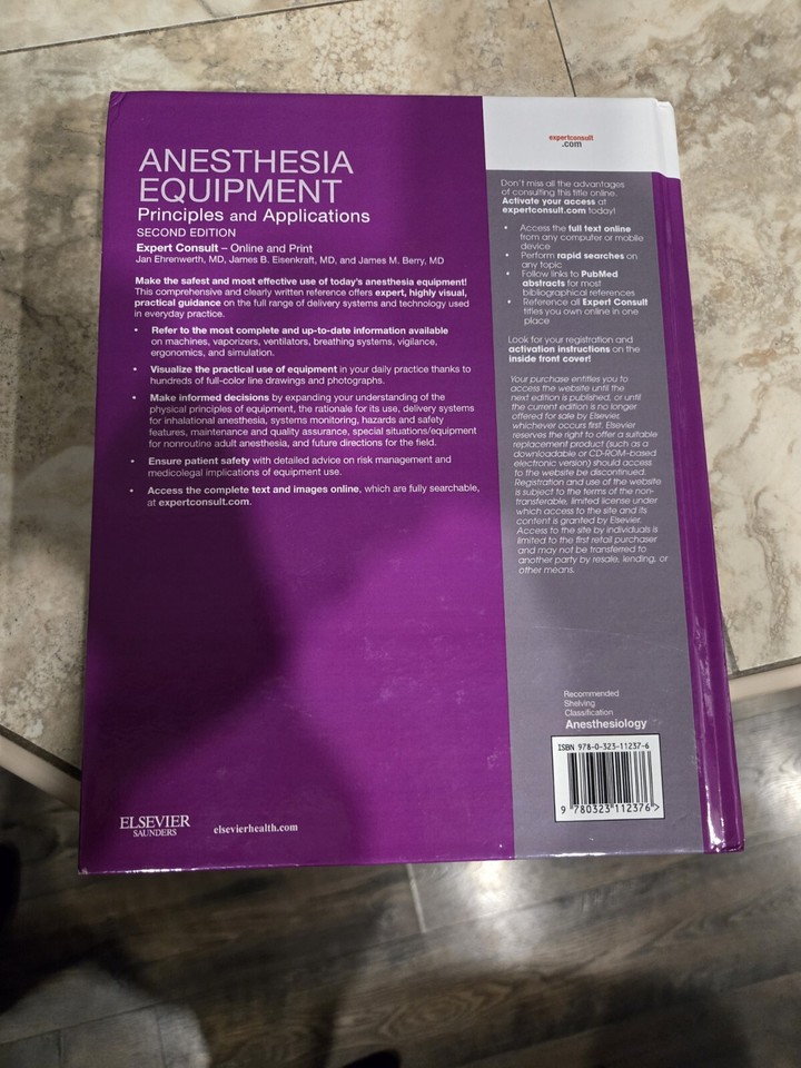 Anesthesia Equipment Principles and Applications (Expert Consult