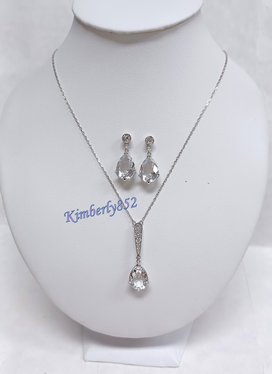 Swarovski Vintage Crystal Necklace & Earrings Set for sale