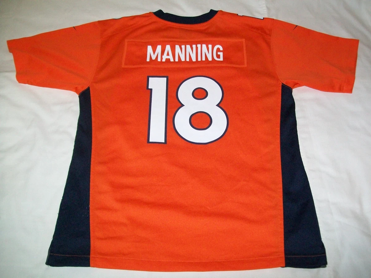 Nike Denver Broncos No18 Peyton Manning Black Impact Youth Stitched NFL Limited Jersey