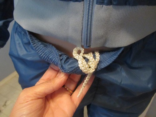 fabulous vintage Nike blue nylon track wind suit jacket M pants L - Picture 7 of 24