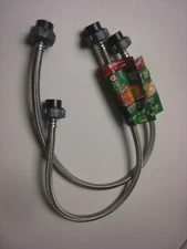 Fluidmaster Twist "Click" Seal 30 in. Stainless Supply Line 1/2" F.I.P B4F30CS