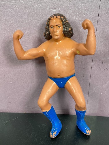 Vintage LJN wrestling WWF 1984 Andre the Giant rub...