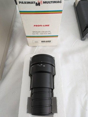 Braun Paximat Ultralit PL (Profi-Line) MC. Vario Zoom Lens. f3.5 70-120mm. Boxed - Picture 12 of 20