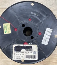 Anixter UL 1007/1569CSA Hookup Wire, 24 AWG, 7 Strand, Copper, 105C, 5000' Red