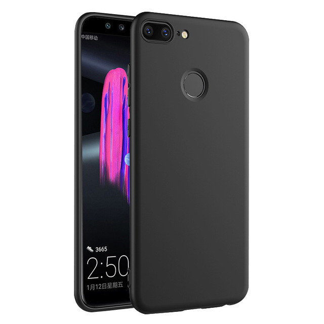 For Huawei Honor 9 Lite Case Slim Silicone Ultra Soft Gel Cover - Matte Black For Huawei Honor 9 Lite Case Slim Silicone Ultra Soft Gel Cover - Matte Black