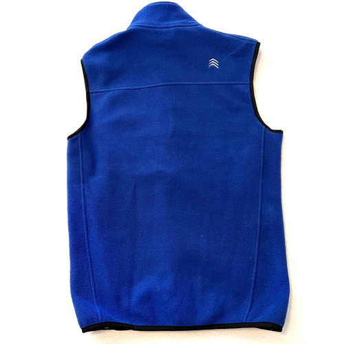 Solaris Mens Fleece Full Zip Vest Blue Size Small Pockets EUC - Picture 5 of 7