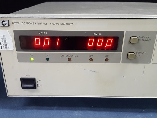 HP 6012B: Fuente de alimentación CC, 0-60V / 0-50A, 1000W (4477) - Imagen 8 de 8