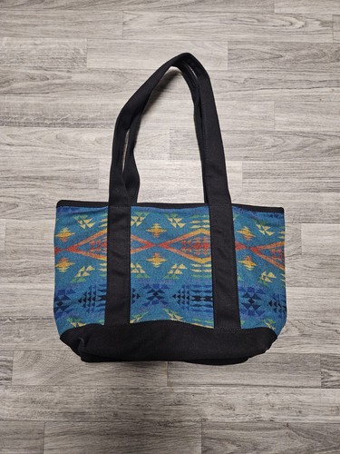 Pendleton Southwestern Tribal Aztec Navajo Print Tote Bag Purse Wool - Picture 2 of 8