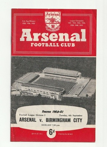 Arsenal 1960/61 Selection of Home League Programmes from menu - Picture 5 of 9