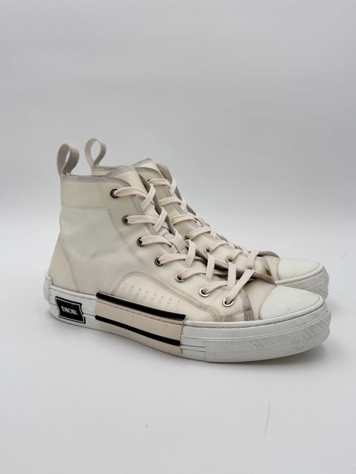 Taille 42 / US 9   Baskets montantes blanches Dior B23
