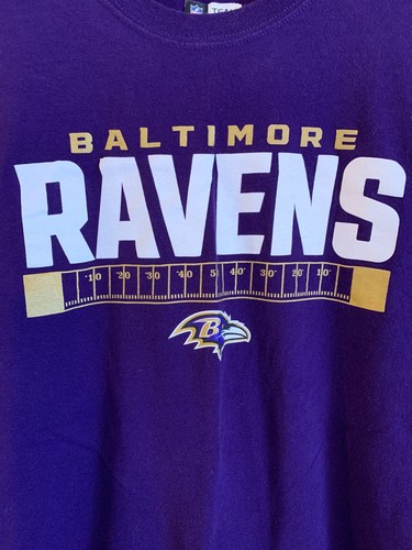 Men's NFL Team Apparel S/S "Baltimore Ravens" Purple T-Shirt Tag Size XL - Picture 2 of 4