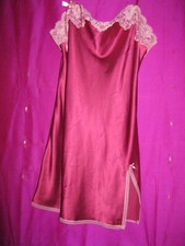 VICTORIA'S SECRET LABEL, DEEP ROSE PINK CAMI OR SLIP, W/ LACE, NEW, SZ. M..
