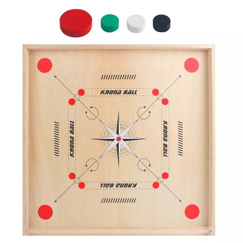 With Coins Carrom Board Game Classic Strike and Pocket Table Game - Picture 9 of 12