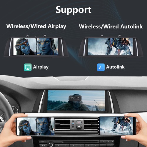 10.25”Car Multimedia Screen For BMW 5 Series F10 F11 2010-2012 With CIC System - Picture 9 of 12