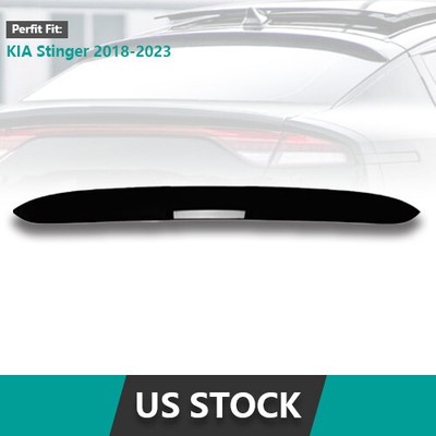 For Kia Stinger 2018-23 Glossy Black Rear Roof Spoiler Window Wing Lip