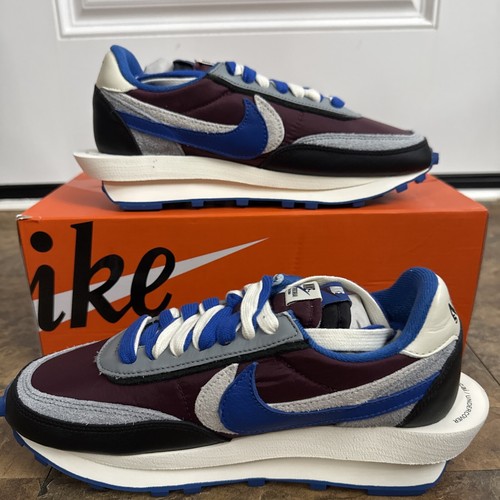 NIKE Sacai LD WAFFLE Men's Size 7 DJ4877 600 NIGHT MAROON TEAM ROYAL - Picture 2 of 10