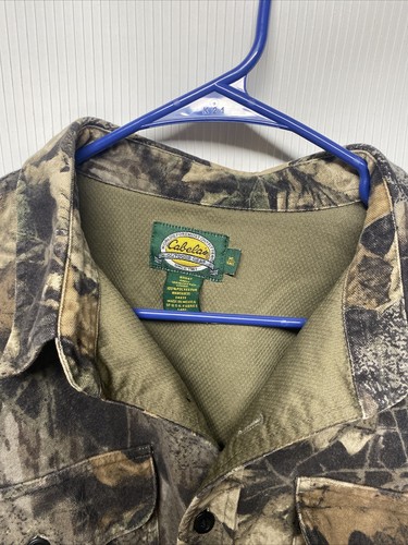 Cabelas Outdoor Camo Button Up Men’s Long Sleeve Shirt Size XL - Picture 2 of 4