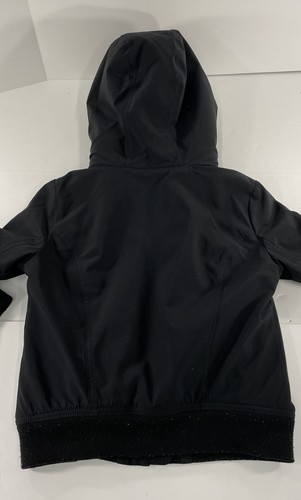 Hollister Womens XS All-Weather Jacket Black Fleece Lined Hooded - Picture 2 of 12