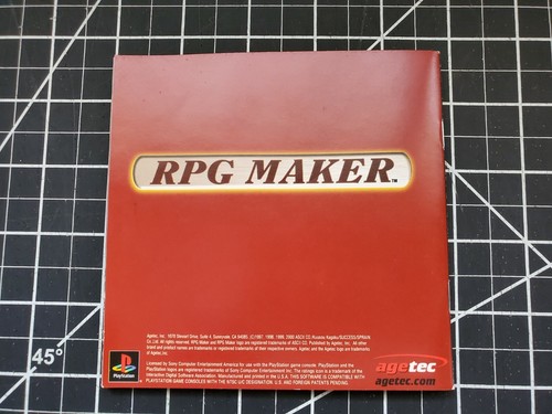 RPG Maker (PlayStation 1, 2000) PS1 Game Disc and manuals Only Good Condition - Picture 7 of 12
