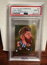 Psa 10  2018 VIZA MG ZABIBUSKA LIONEL MESSI RUSIJA WORLD CUP #95 Low Pop 5