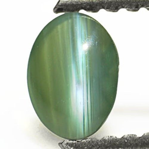 INDIA Alexandrite Cat's Eye 0.40 Cts Natural Untreated Oval - Picture 1 of 2