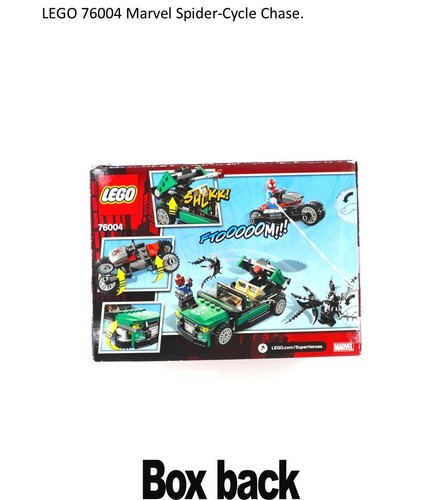 LEGO 76004 Marvel Superheroes: Spider Cycle Chase 100% con ricambi. - Foto 3 di 8