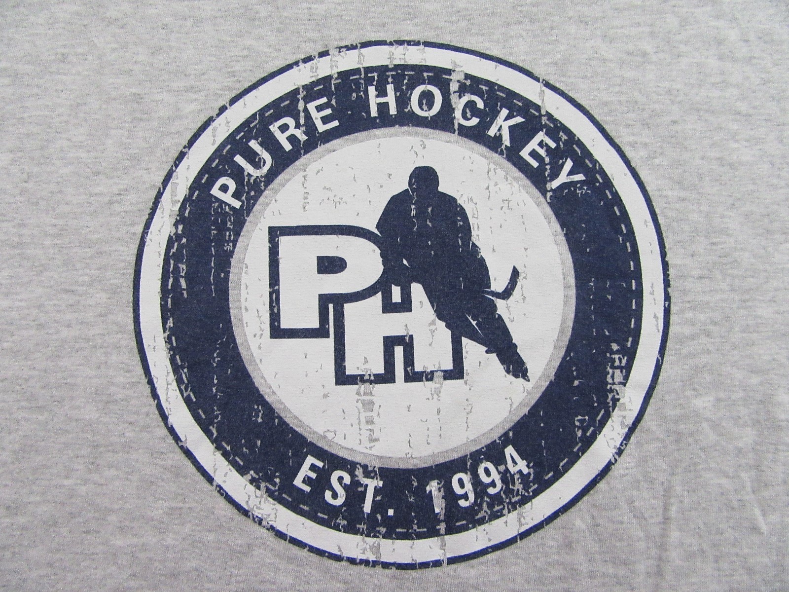 PURE HOCKEY Est. 1994 Hockey Gear Superstore Souvenir Gray T Shirt Size L