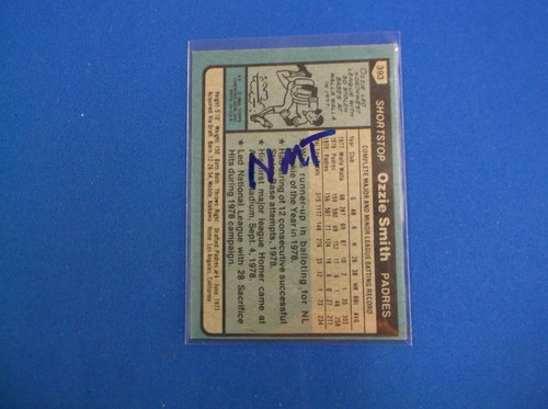 1980 Topps Baseball # 393 Ozzie Smith NMT 2nd year card - Picture 2 of 2