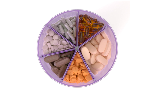 Organizzatore Vitamine Portapillole Medicina Conservazione Vitamine Salute 6 Grandi Scomparti - Foto 7 di 8