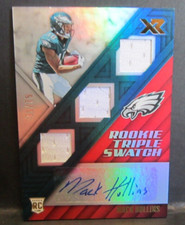 Mack Hollins 2017 Panini XR GU 3Patch Rookie Triple Swatch Auto#41/75!Eagles RC